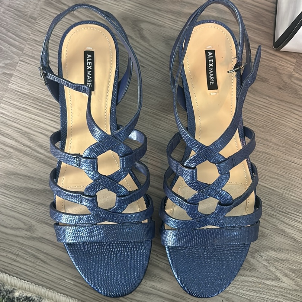 Alex Marie Navy Kitten heels